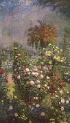 Ernest Quost Roses,Decorative Panel oil